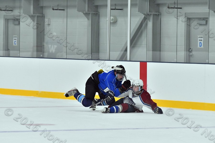 Wheaton College Men\'s Ice Hockey vs Middlesex Community College. - Photo By: KEITH NORDSTROM
